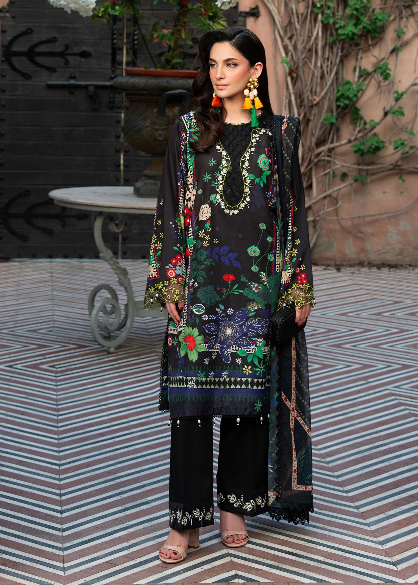 Cocktail Summer Print Lawn