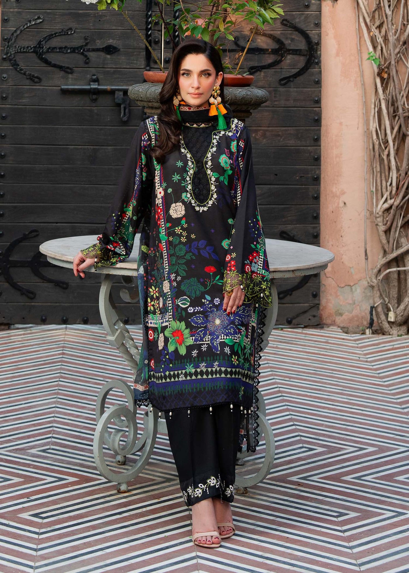 Cocktail Summer Print Lawn