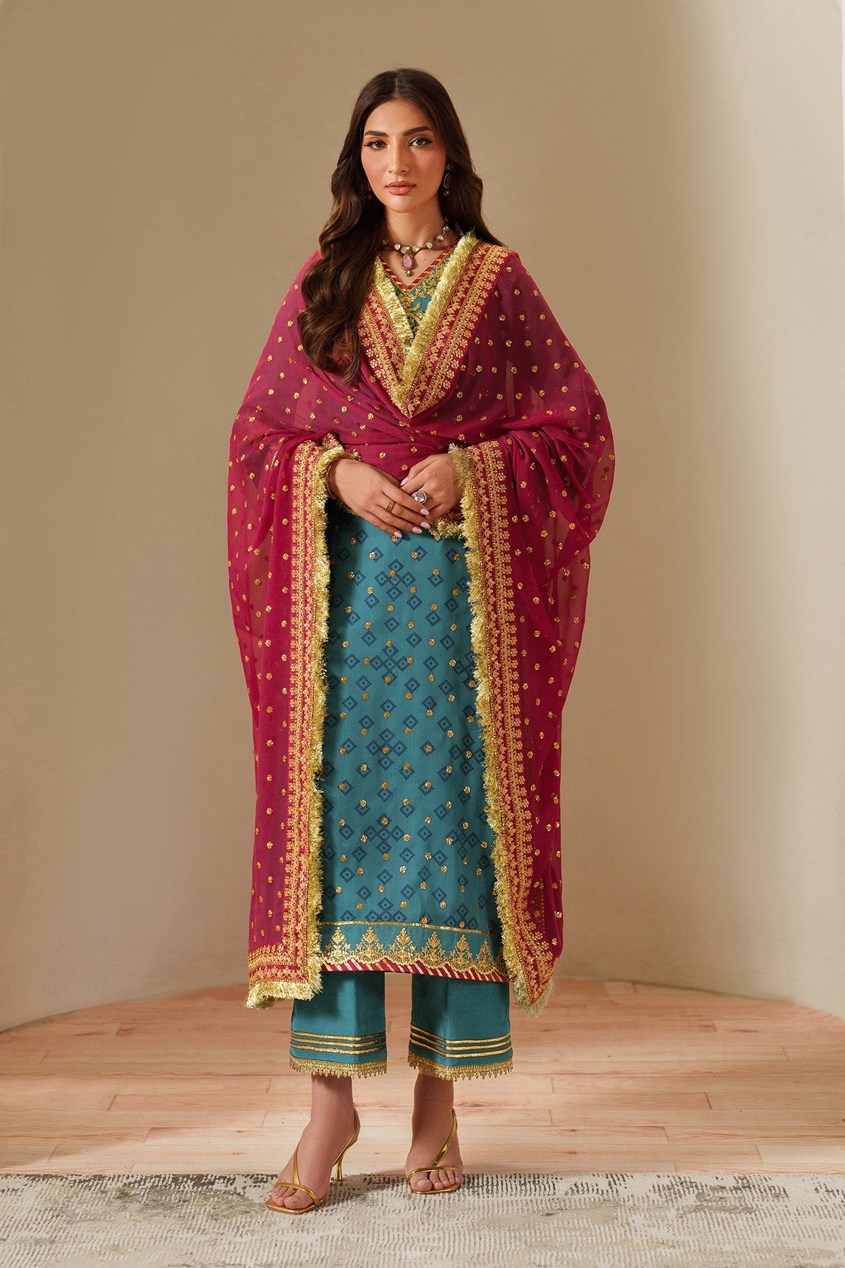 Fleur - Embroidered Printed Chiffon