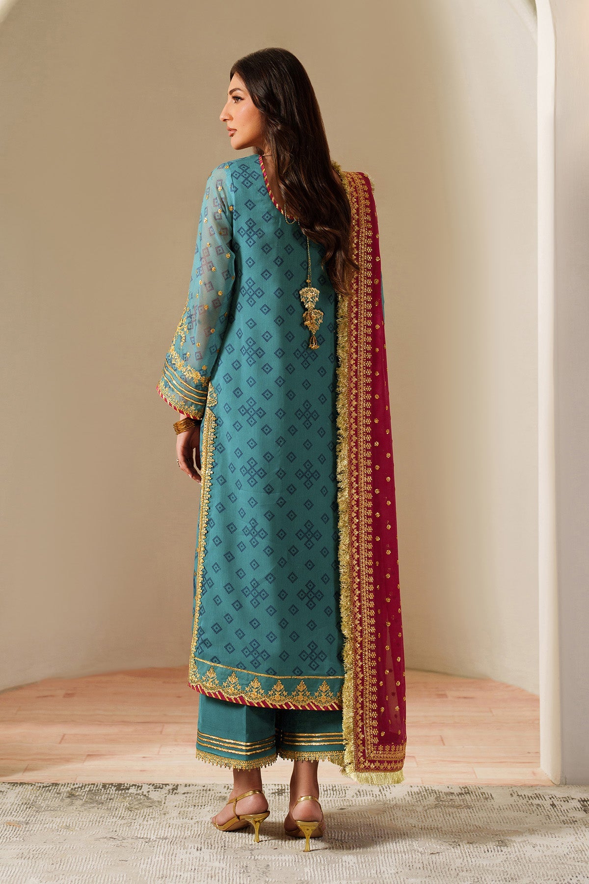 Fleur - Embroidered Printed Chiffon