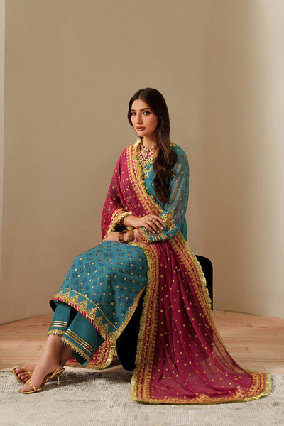 Fleur - Embroidered Printed Chiffon