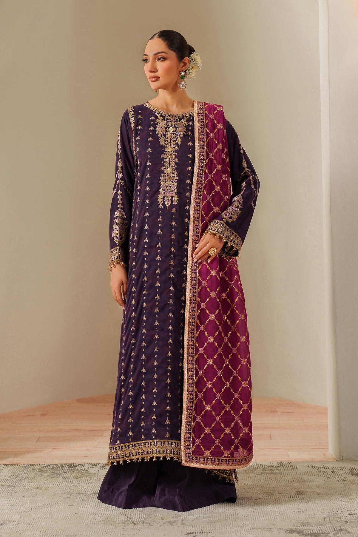 Fleur - Embroidered Printed Chiffon