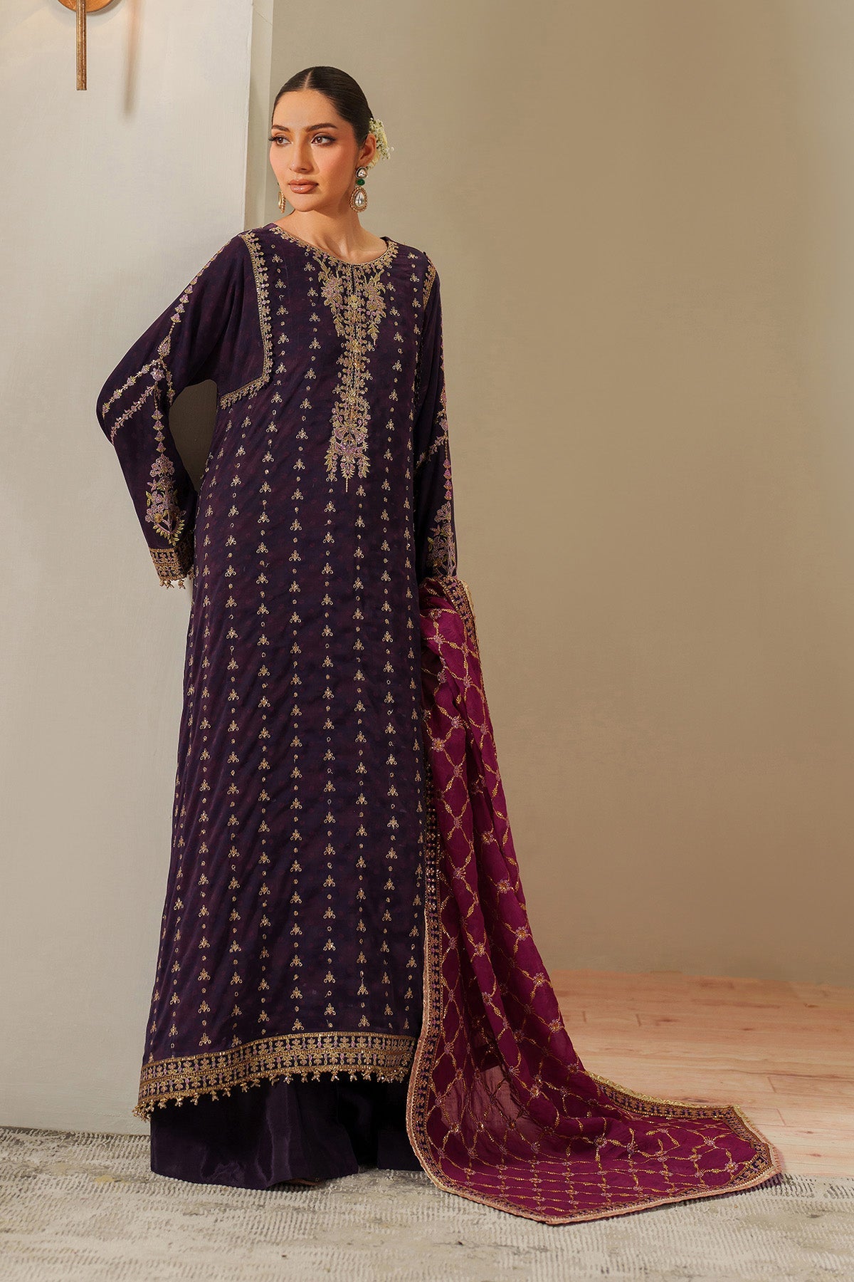 Fleur - Embroidered Printed Chiffon