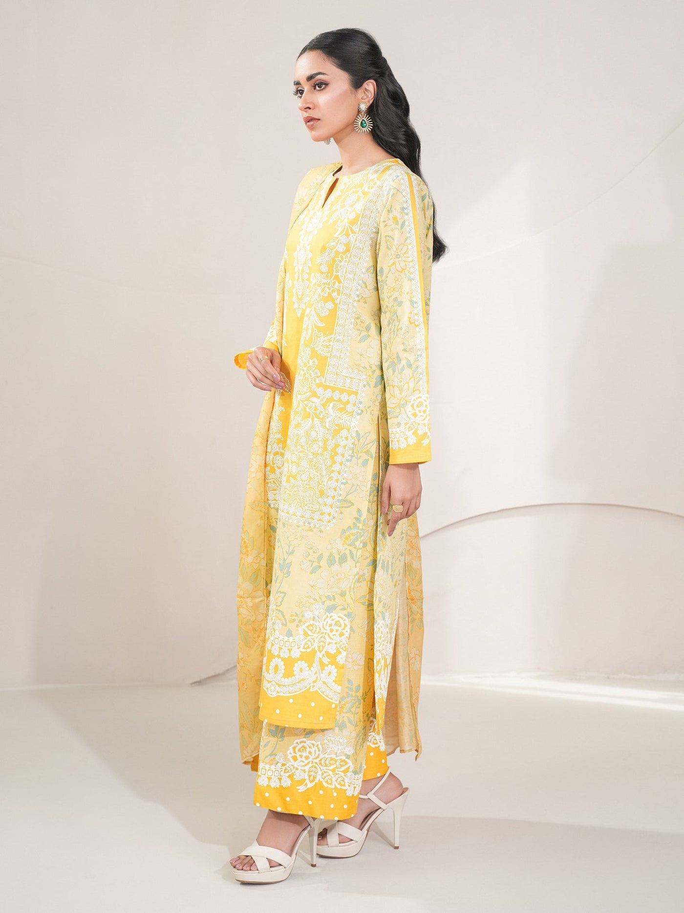 3 Piece Lawn Suit-Printe