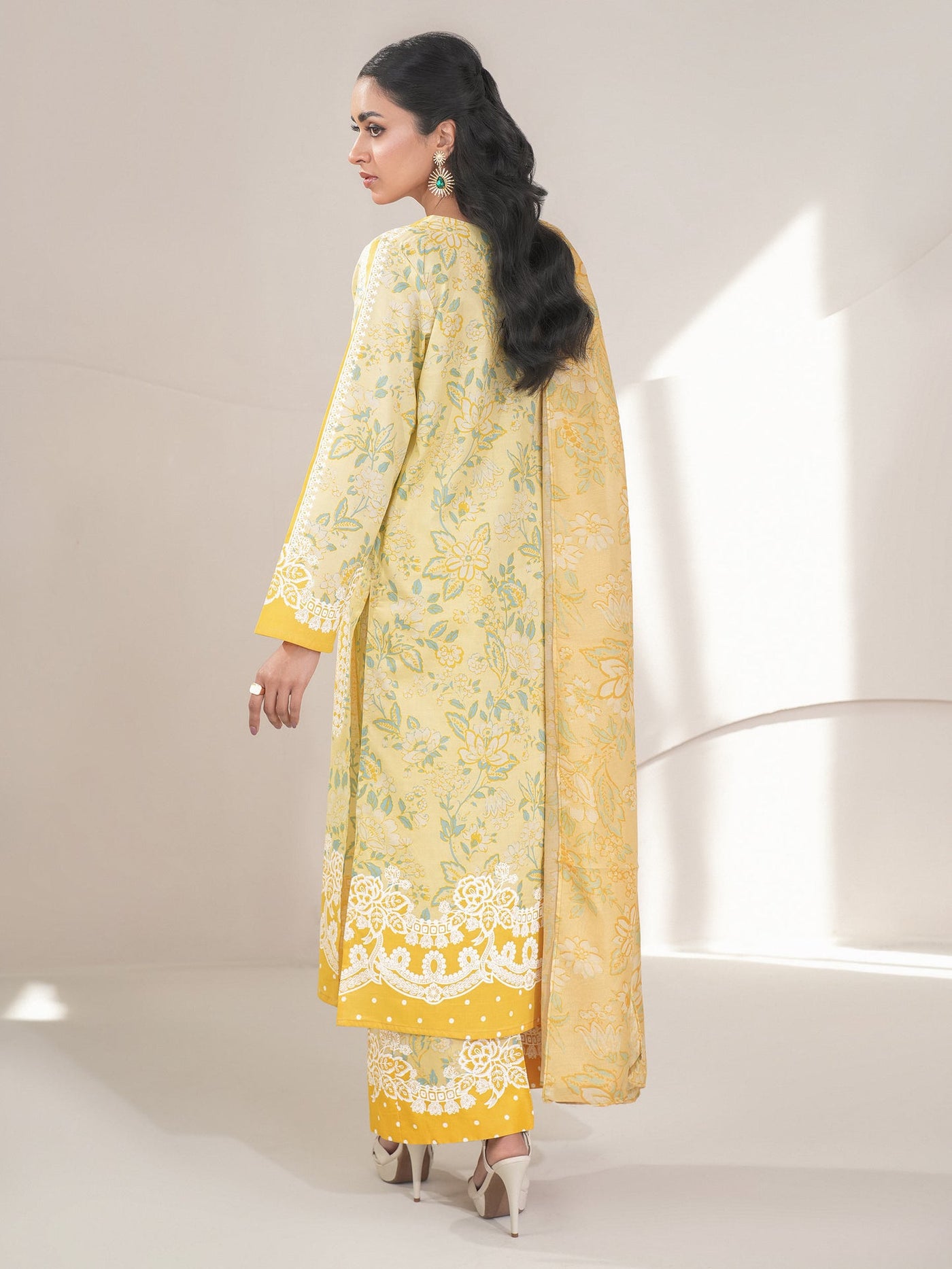 3 Piece Lawn Suit-Printe