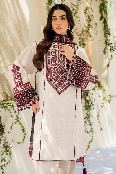EMBROIDERED SLUB LAWN