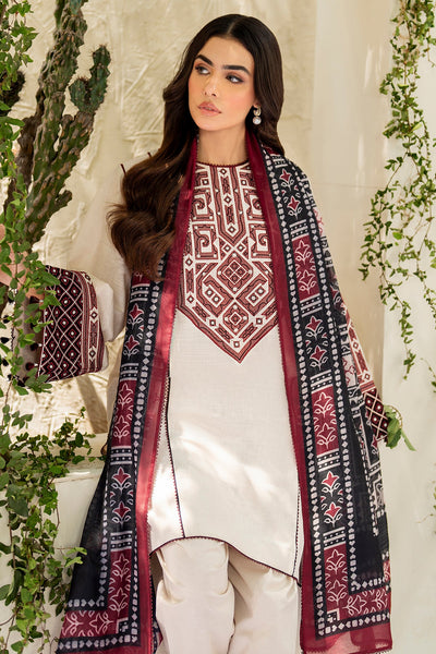 EMBROIDERED SLUB LAWN