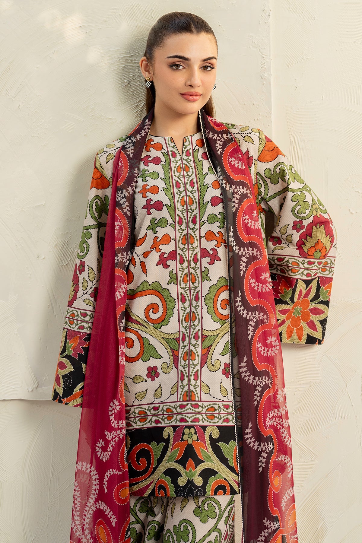 Unstitched Digital Printed Lawn