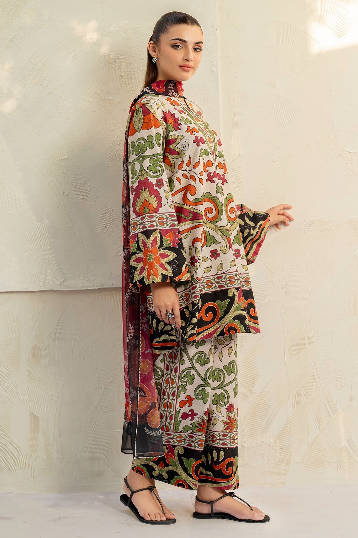 Unstitched Digital Printed Lawn