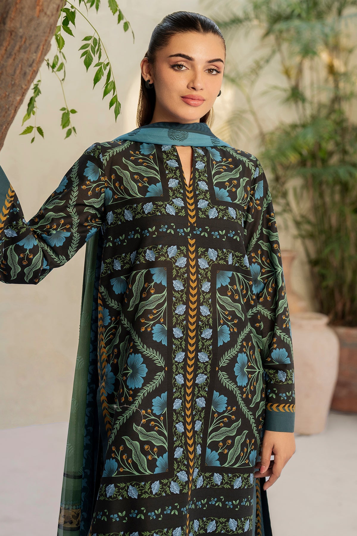 Unstitched Digital Printed Lawn