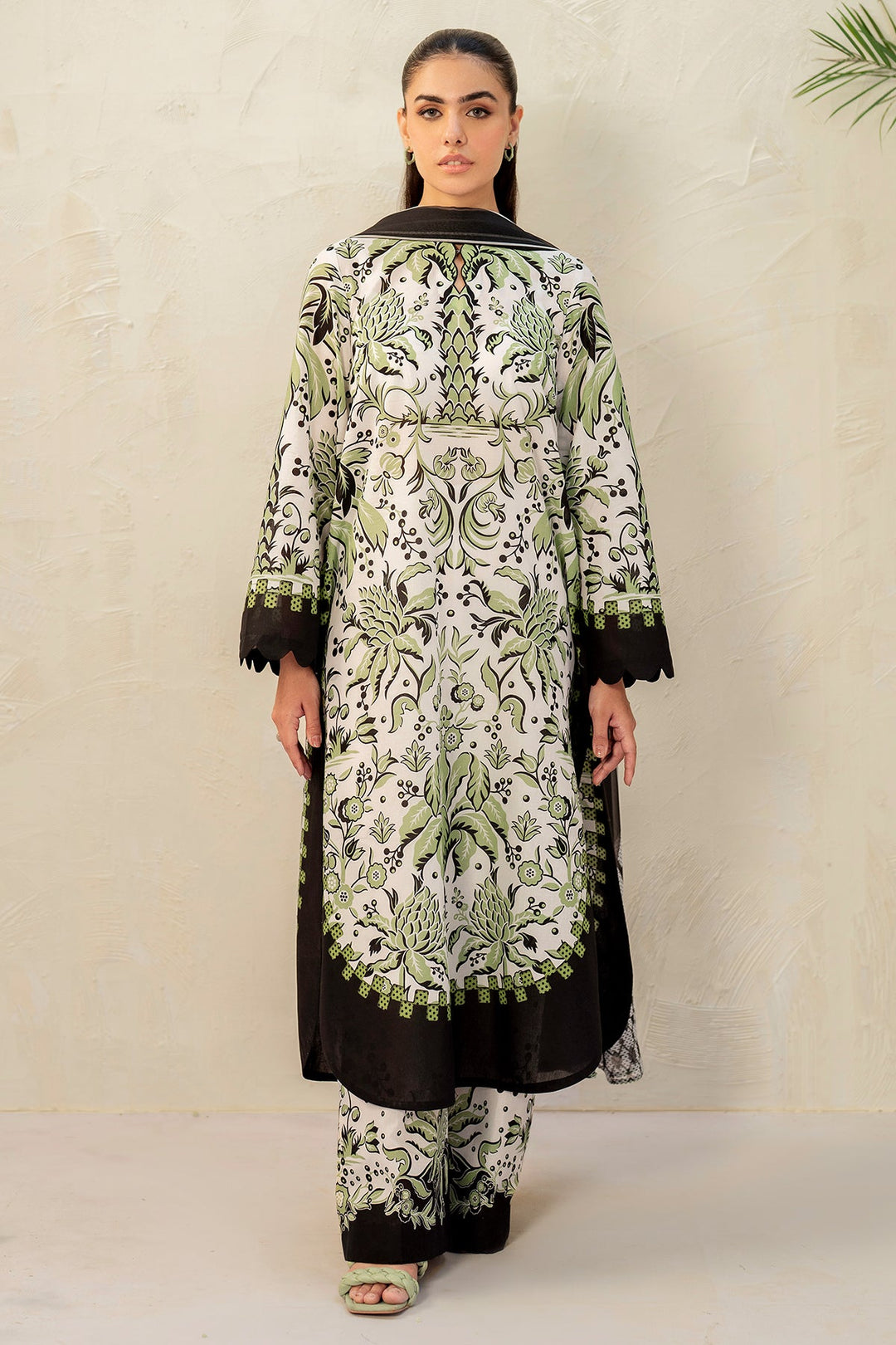 Unstitched Digital Printed Lawn
