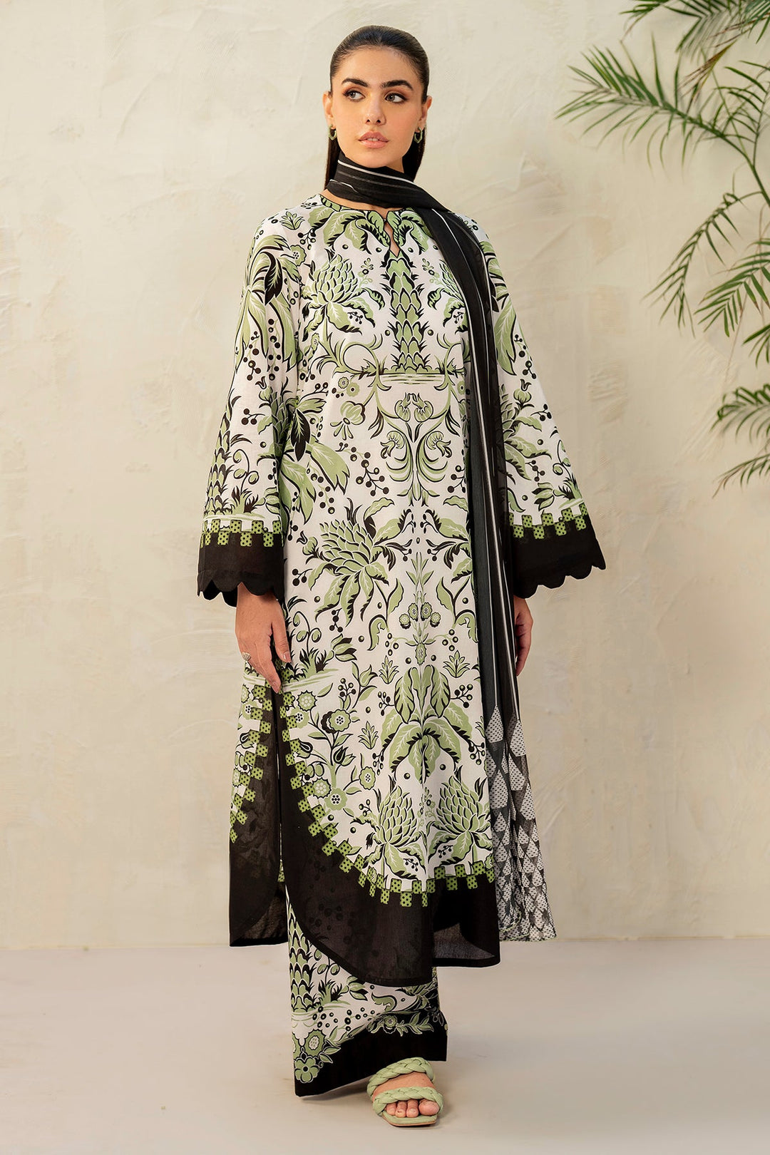 Unstitched Digital Printed Lawn