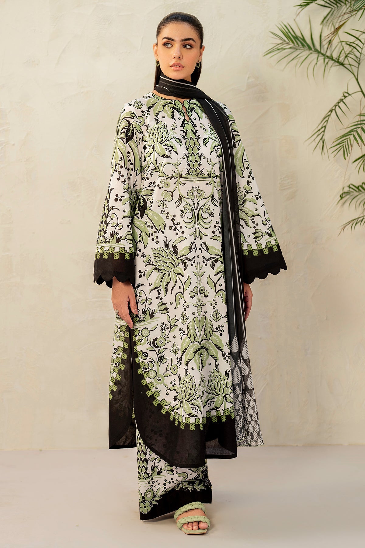 Unstitched Digital Printed Lawn