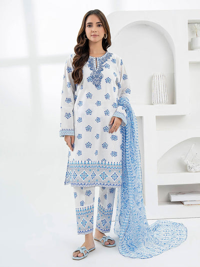 Limelight 3 Piece Lawn Suit-Embroidered (Pret) P9761SU