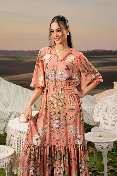 3 Pc Unstitched Embroidered Arabic Lawn Suit