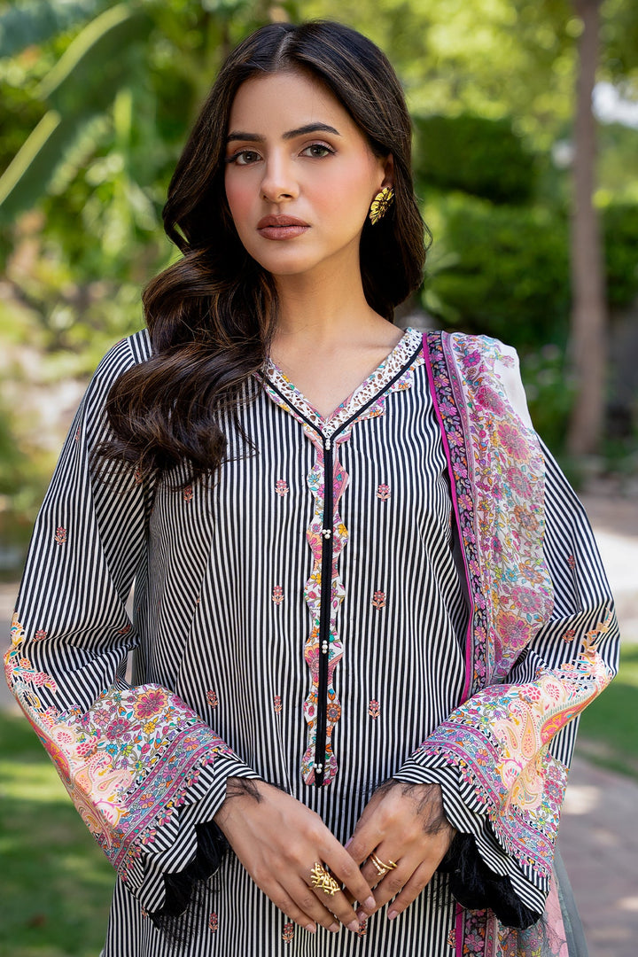 3-PC Unstitched Printed Lawn