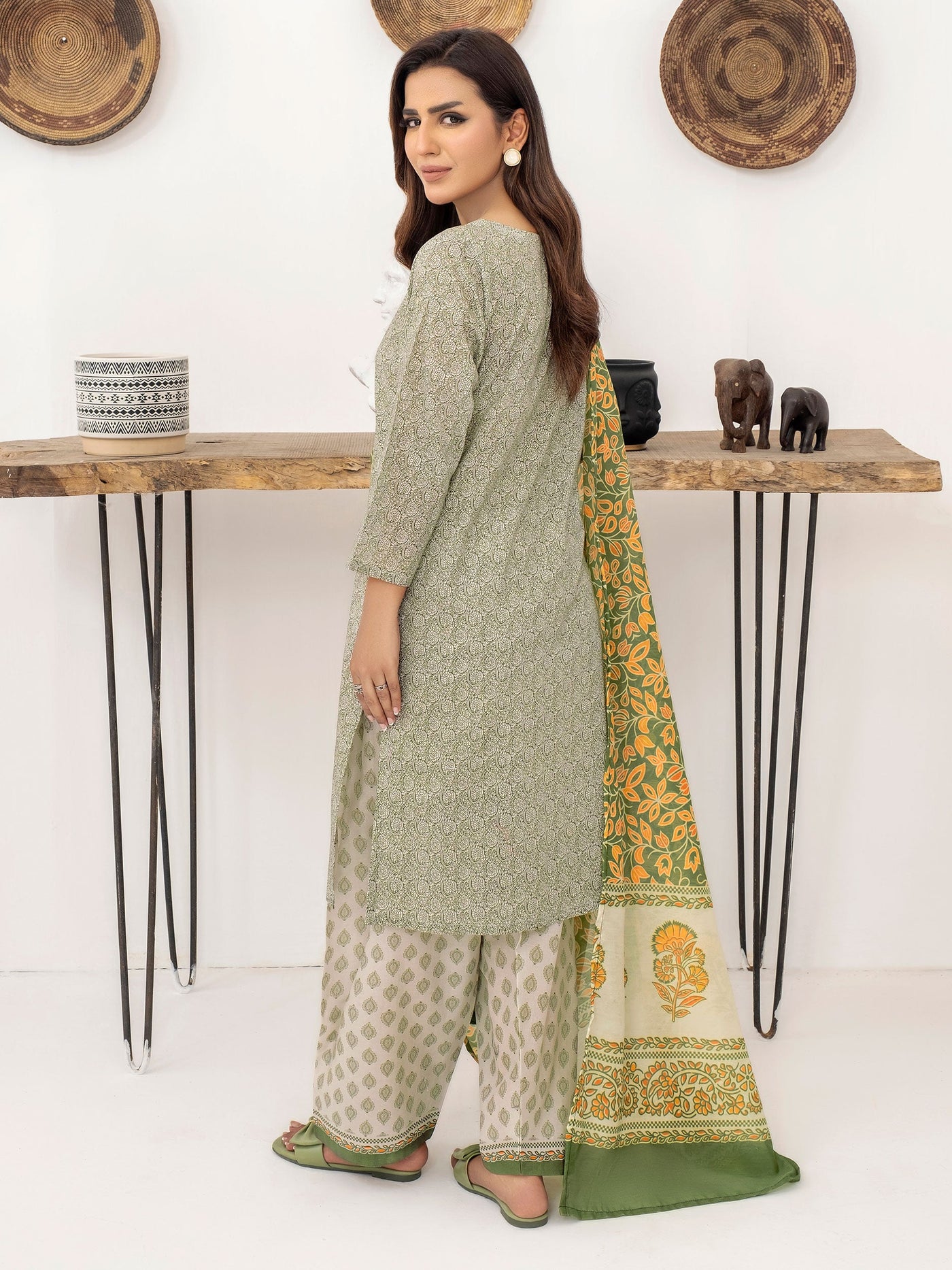 LIMELIGHT UNSTITCHED 3 Piece Printed Lawn Suit-U3520