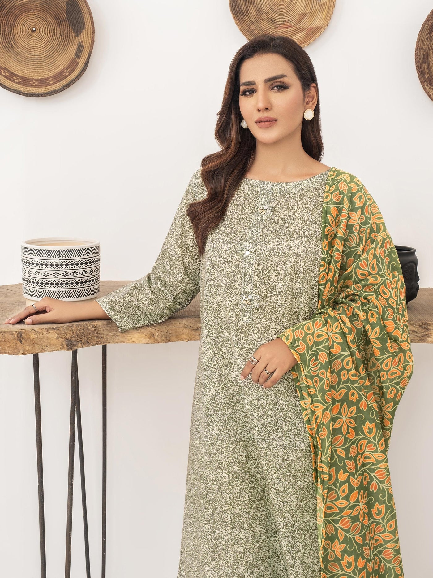 LIMELIGHT UNSTITCHED 3 Piece Printed Lawn Suit-U3520