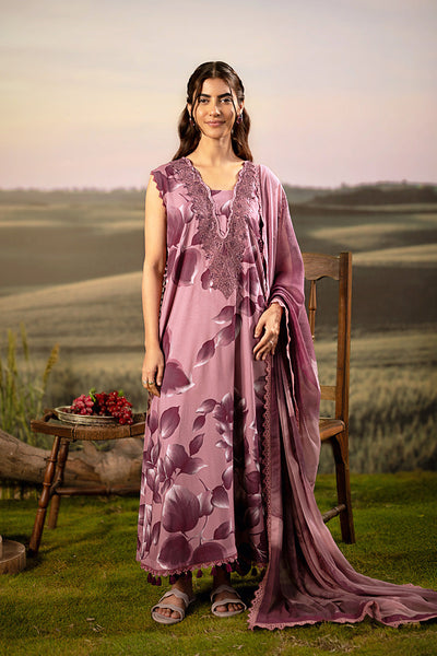 3 Pc Unstitched Embroidered Arabic Lawn Suit