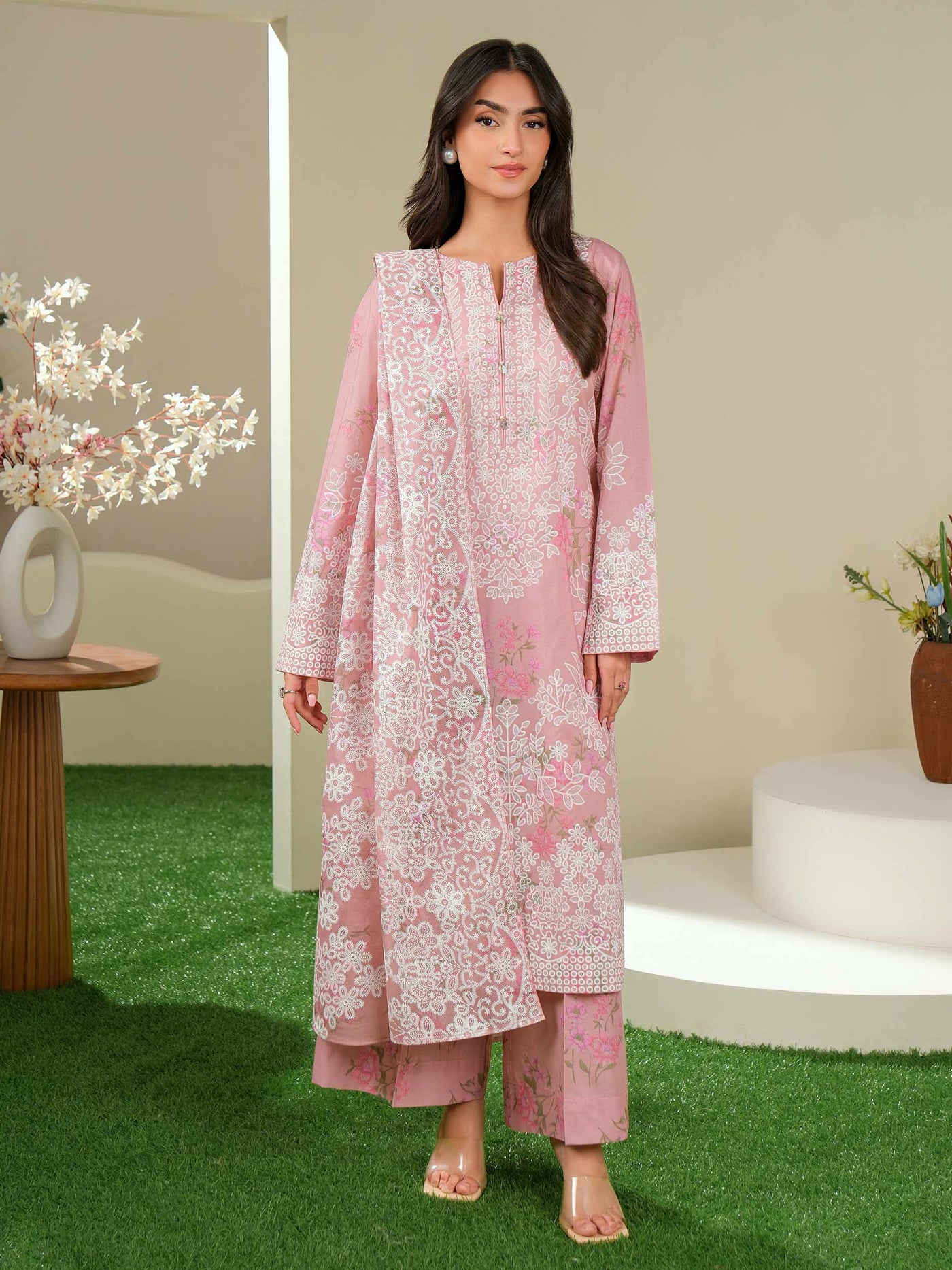 3 Piece Lawn Suit-Paste Print (Unstitched)