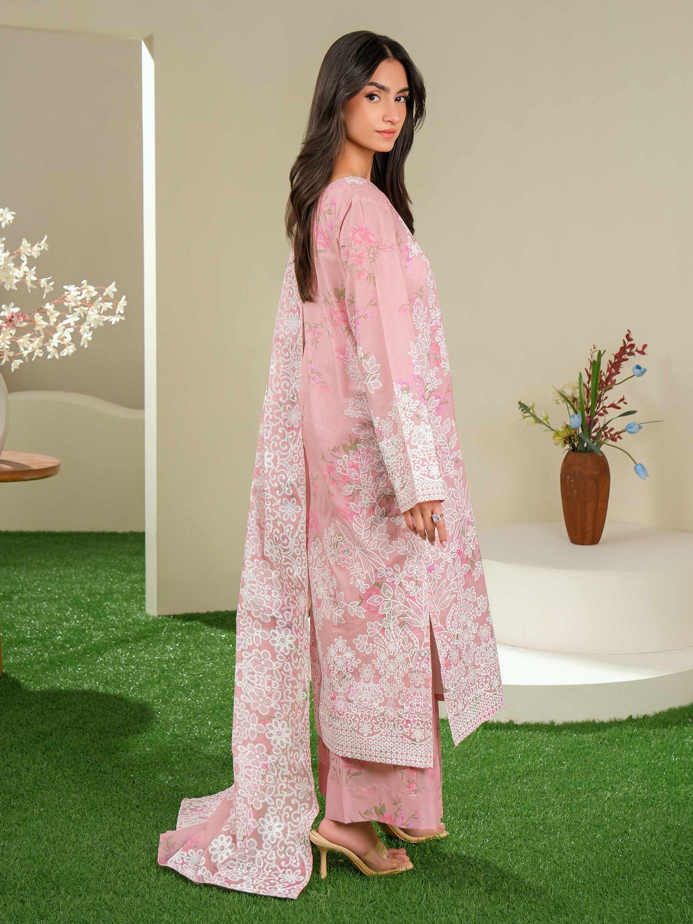 3 Piece Lawn Suit-Paste Print (Unstitched)
