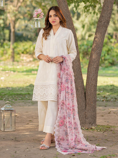 LIMELIGHT UNSTITCHED 3 Piece Lawn Suit-Embroidered U2837