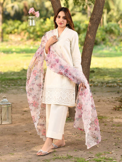 LIMELIGHT UNSTITCHED 3 Piece Lawn Suit-Embroidered U2837