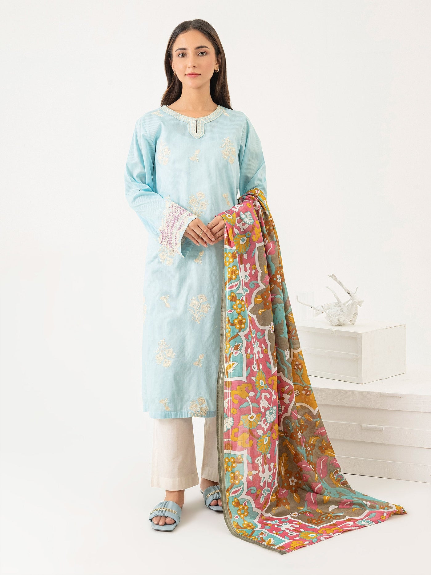 Limelight-2 Piece Lawn Suit-Embroidered (Pret)