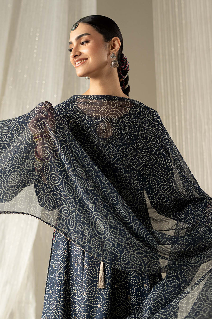 3 Piece Embroidered Raw Silk Ready Suit