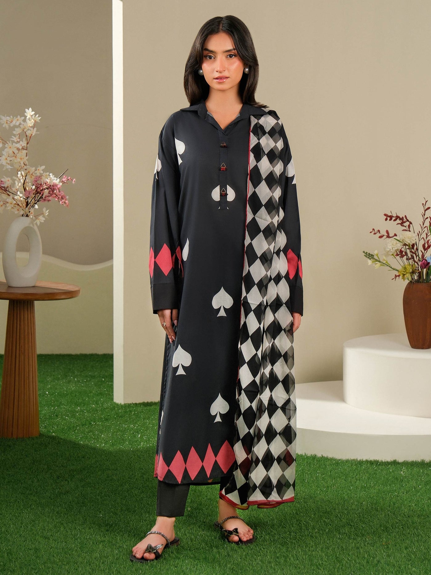 2 Piece Lawn Suit-Printed (Unstitched)