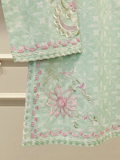 2 Piece - Digital Printed Embroidered Lawn Suit