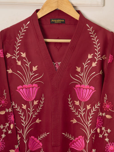 2 Piece - Embroidered Jacquard Suit