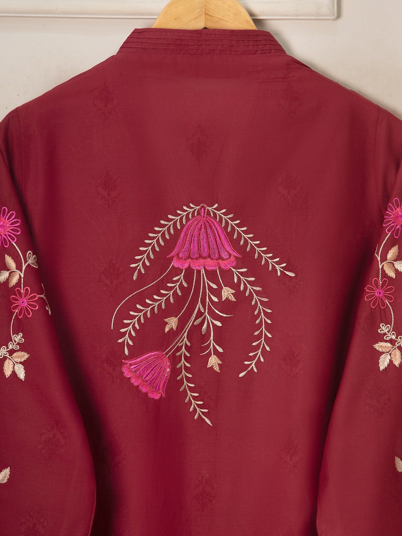 2 Piece - Embroidered Jacquard Suit