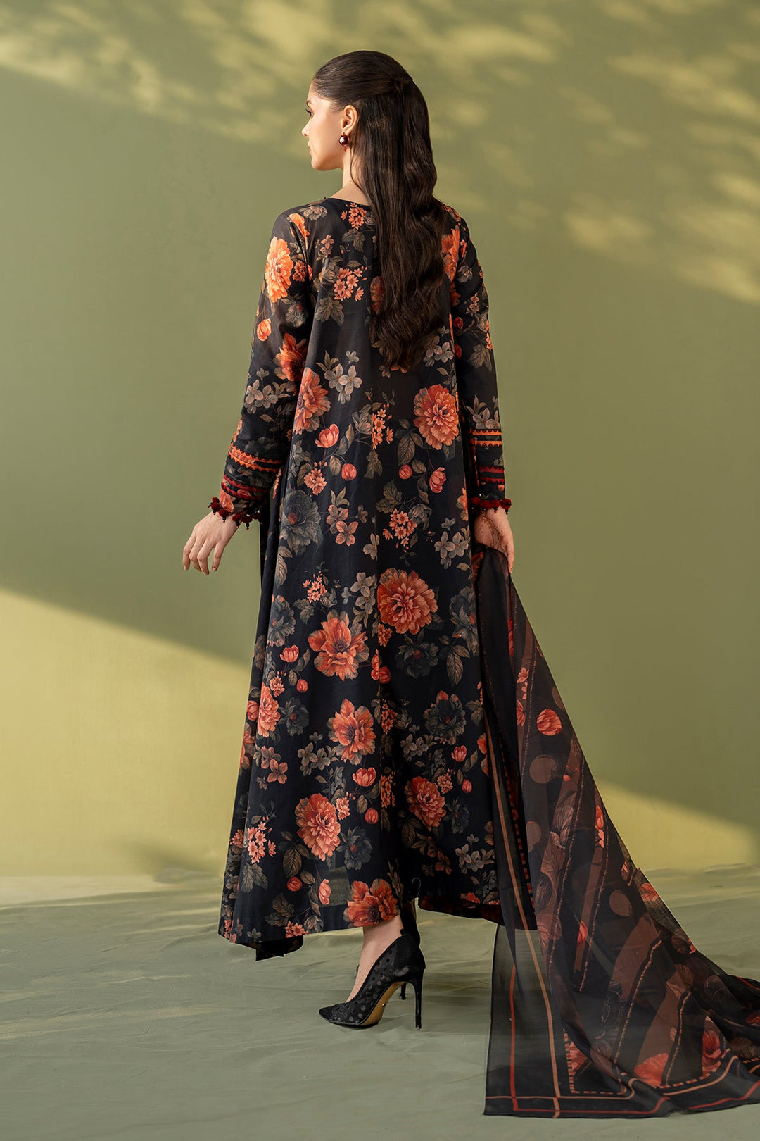 EMBROIDERED PRINTED LAWN