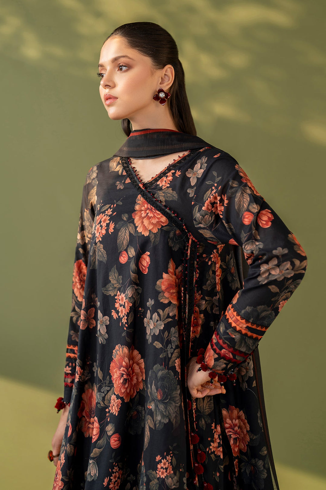EMBROIDERED PRINTED LAWN