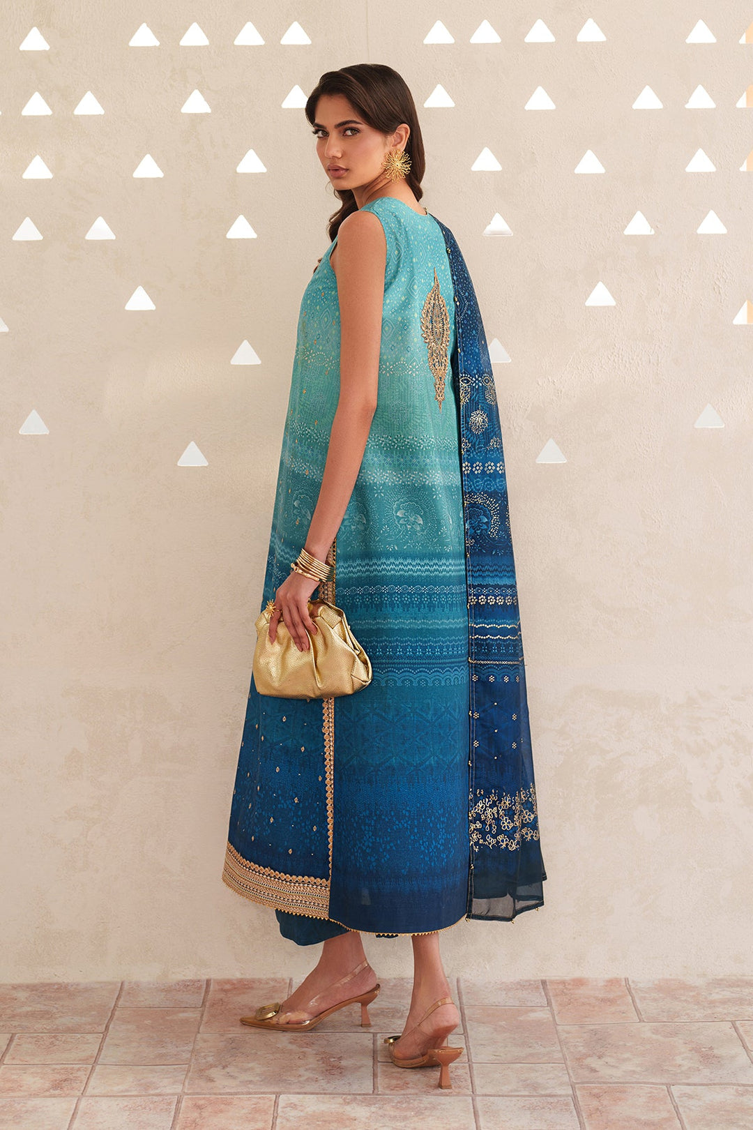 EMBROIDERED PRINTED LAWN