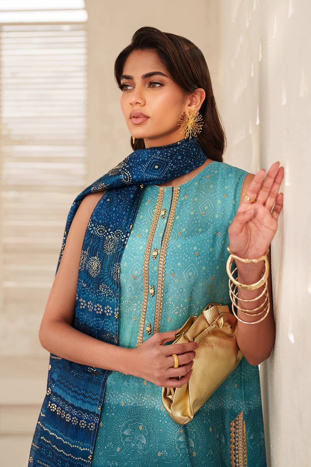 EMBROIDERED PRINTED LAWN