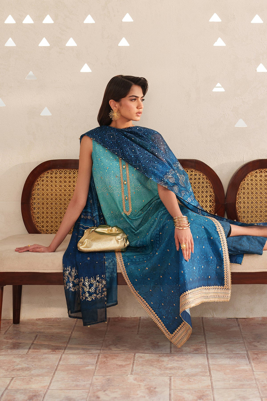 EMBROIDERED PRINTED LAWN