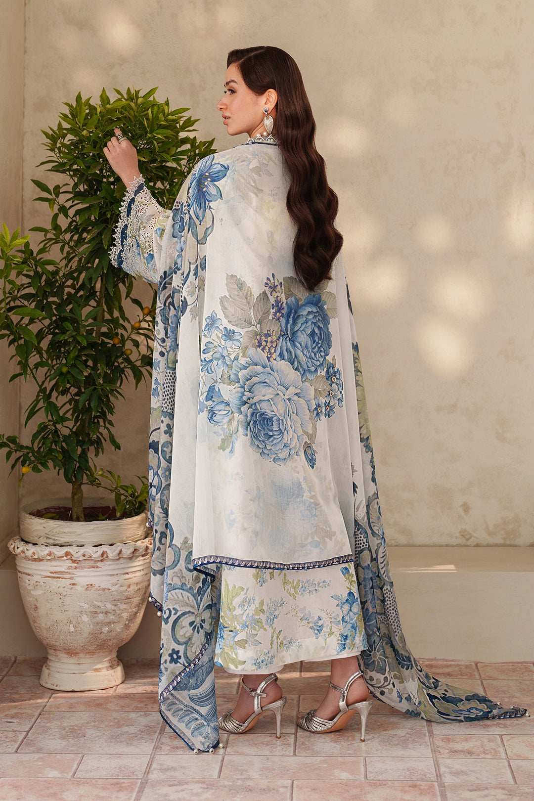 EMBROIDERED PRINTED LAWN