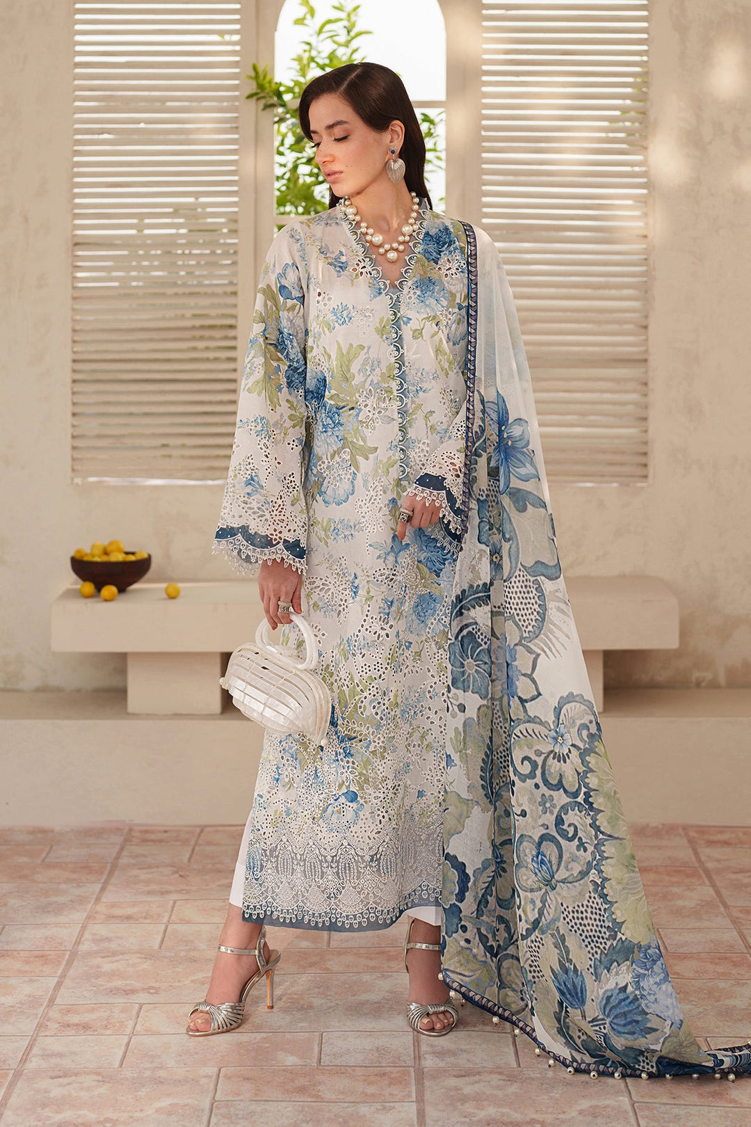 EMBROIDERED PRINTED LAWN