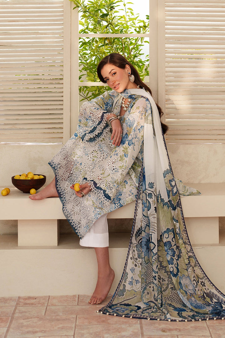 EMBROIDERED PRINTED LAWN