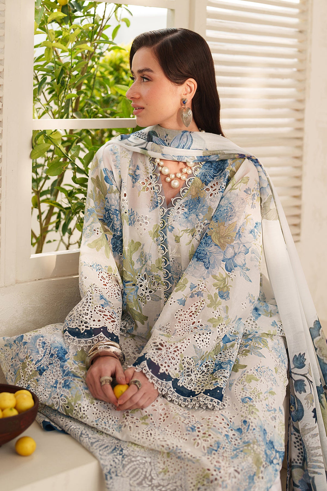 EMBROIDERED PRINTED LAWN