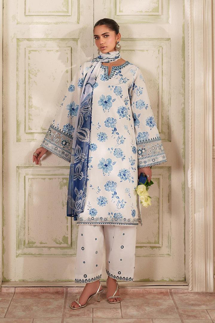 EMBROIDERED PRINTED LAWN