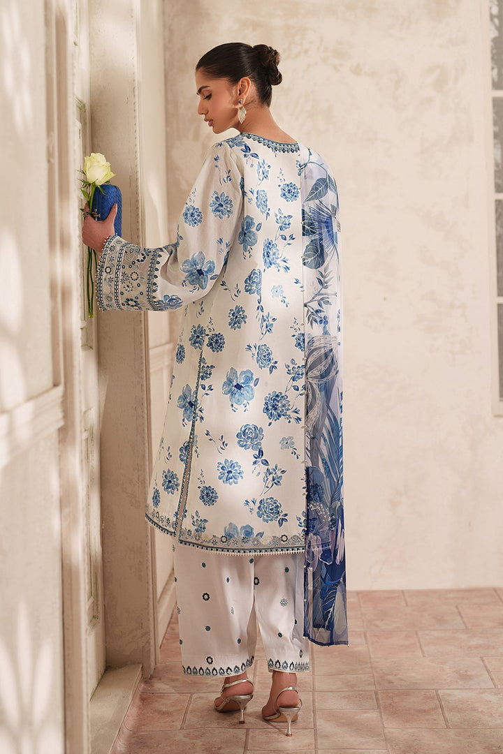 EMBROIDERED PRINTED LAWN