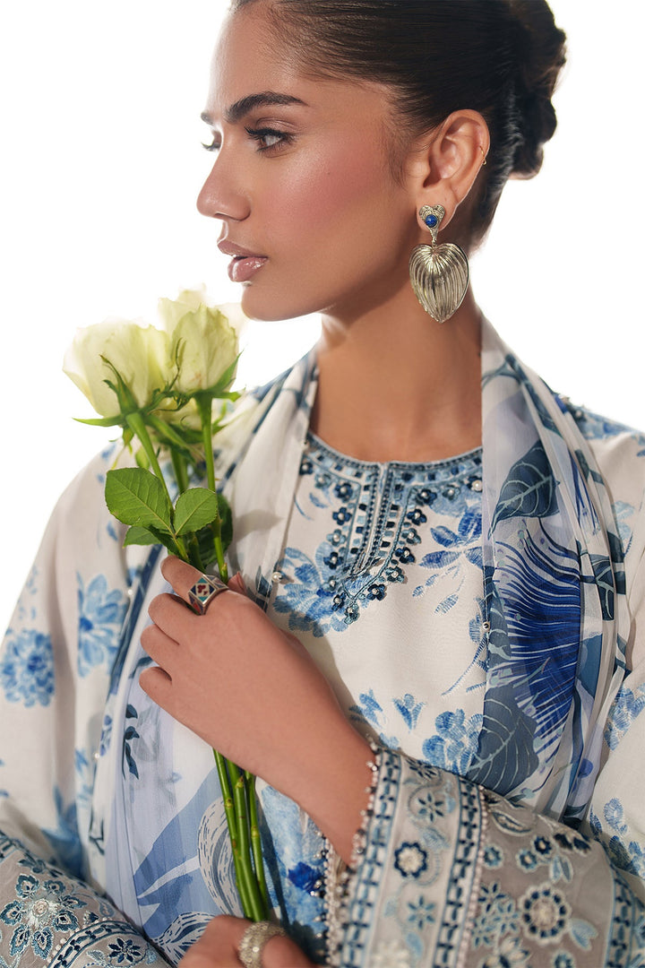 EMBROIDERED PRINTED LAWN