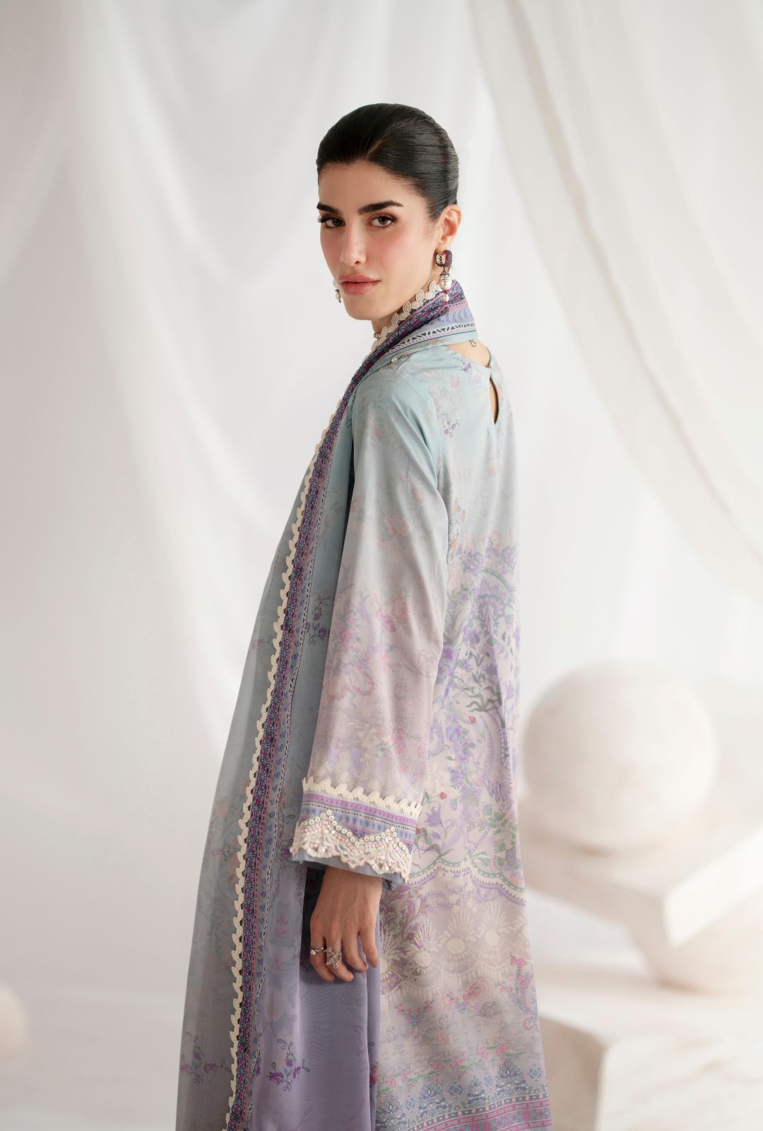 Garden Whisper Printed silk