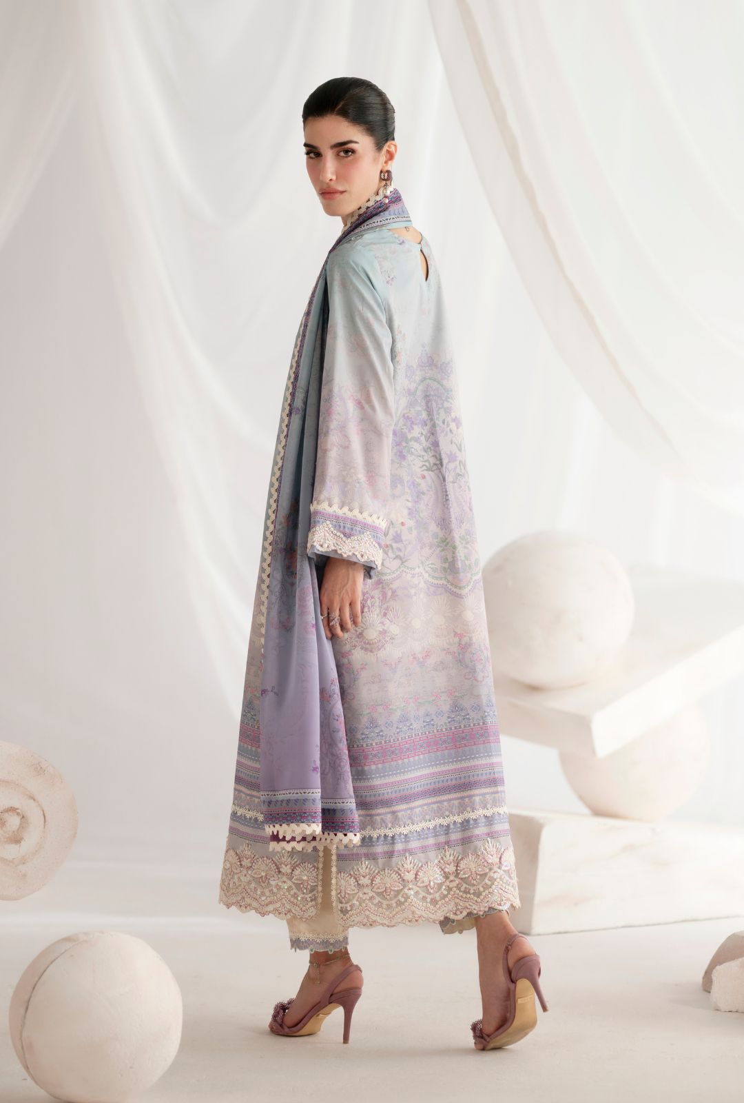 Garden Whisper Printed silk