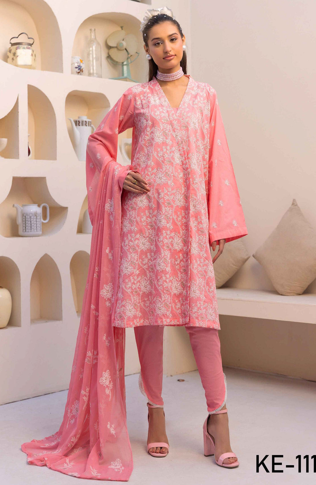 Embroidered Lawn Unstitched 3 Piece Suit