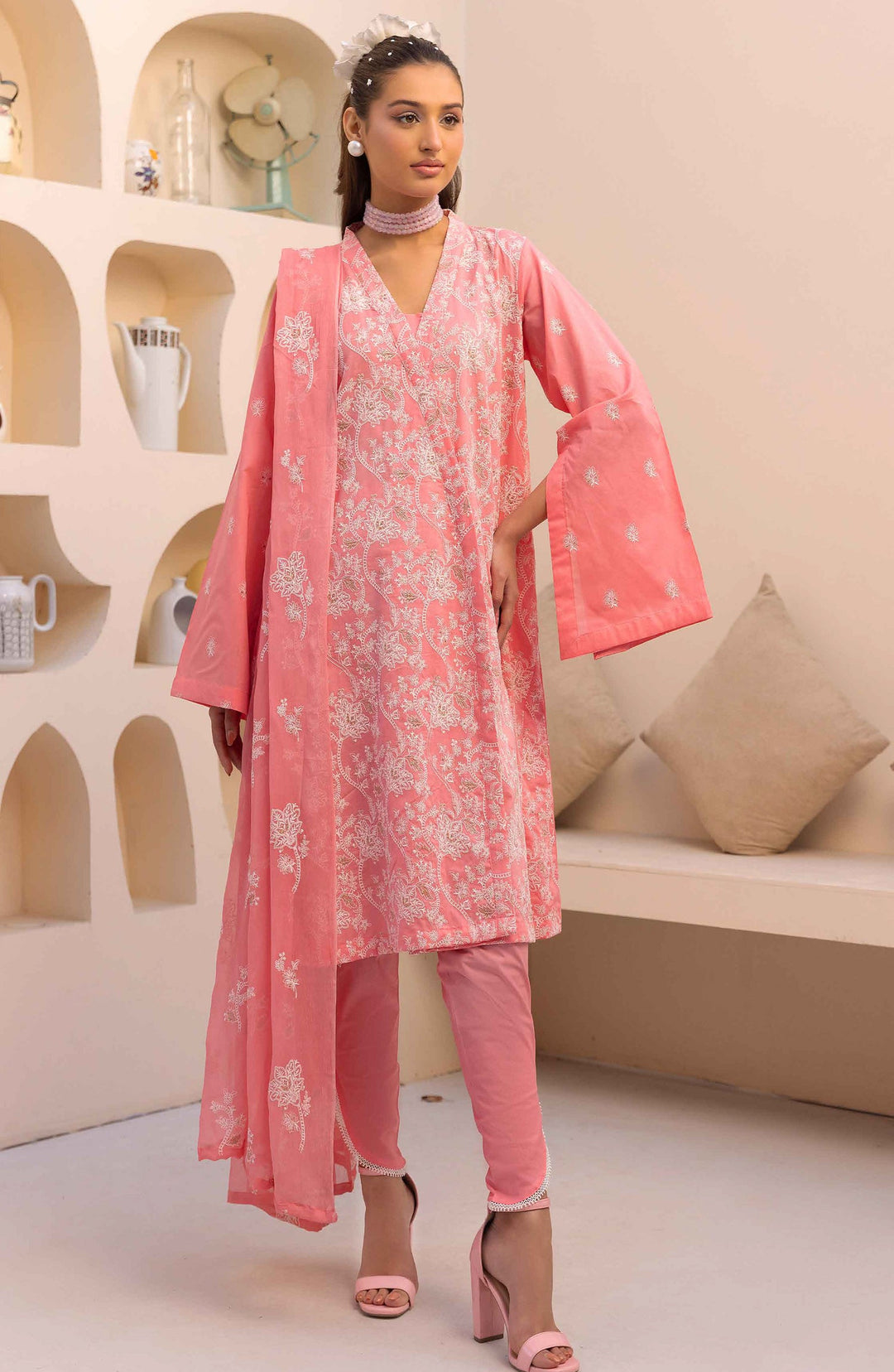 Embroidered Lawn Unstitched 3 Piece Suit