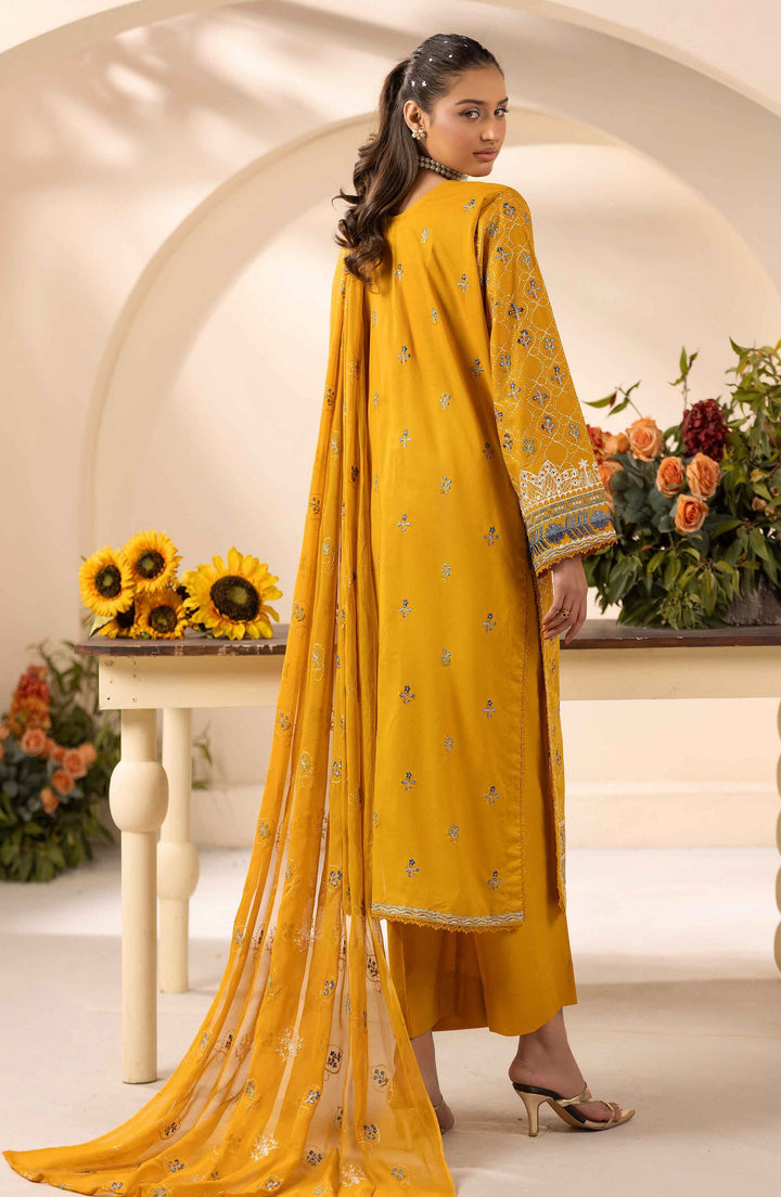 Embroidered Lawn Unstitched 3 Piece Suit